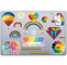 Personalized BOPP Rainbow Kiss Cut Stiker Mencetak untuk Stiker Dinding